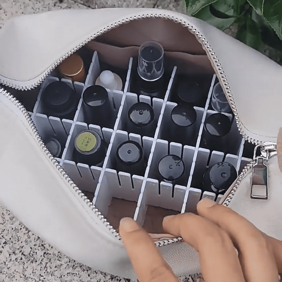 Аромакосметичка для флаконов и роллеров, на 28 ячеек, с логотипом doTERRA, оранжевая