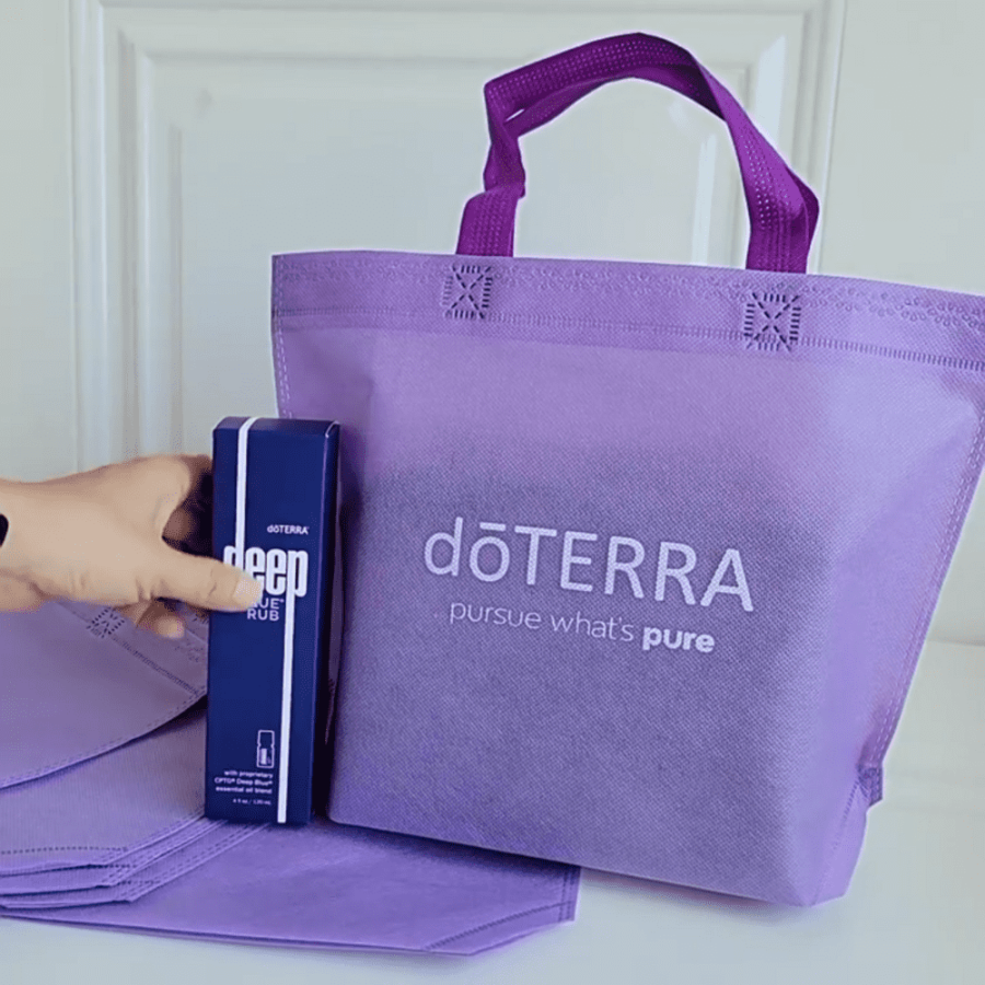 Сумка подарочная, с логотипом doTERRA фиолетовая