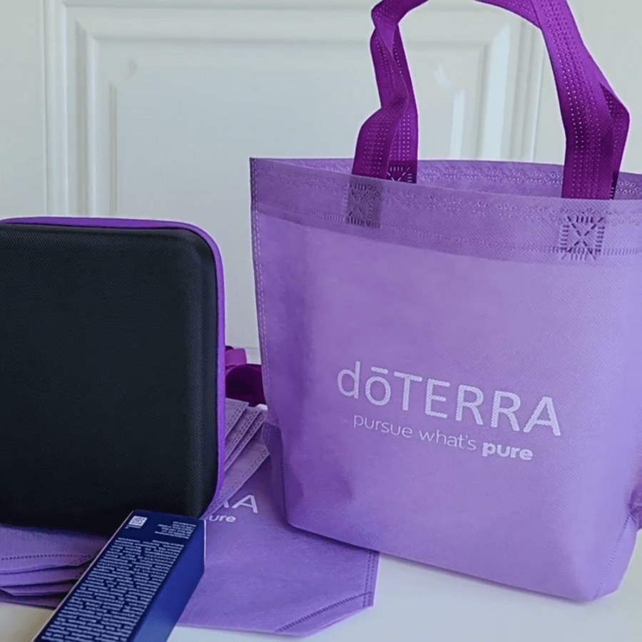 Сумка подарочная, с логотипом doTERRA фиолетовая