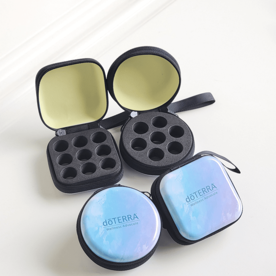 Сумочка на 9 ячеек для пробников 1-2 мл., с логотипом doTERRA