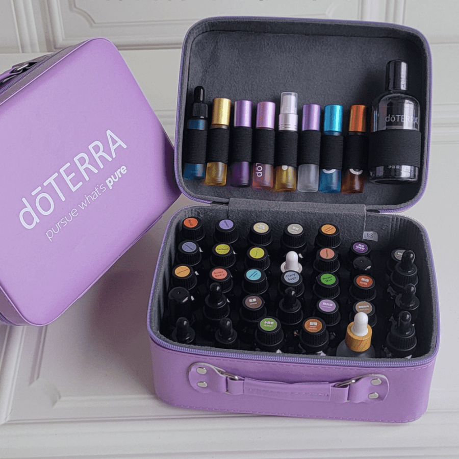 Сумка - кейс на 42 ячейки для флаконов от 5 до 30мл, с логотипом doTERRA