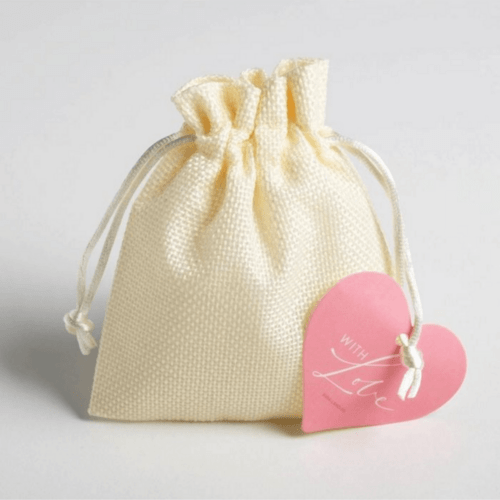 Мешочек подарочный ЛЮБОВЬ 10х12 см холщовая ткань